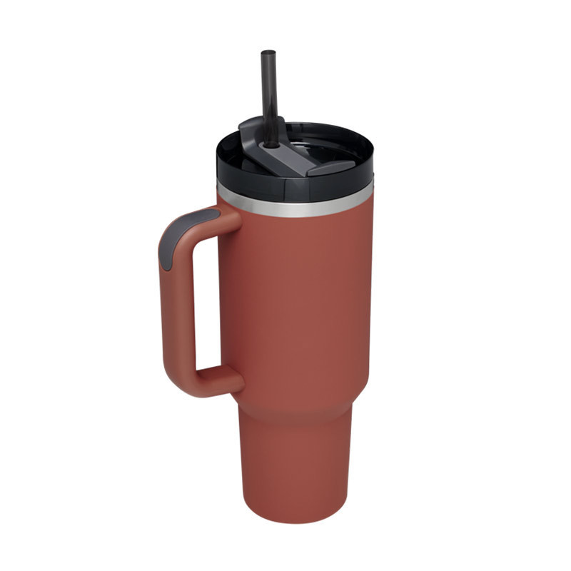 40 Oz Tumbler With Handle Straw Insulated, Stainless Steel Spill Proof Vacuum Coffee Cup Tumbler With Lid Tapered Mug Gifts For Valentine Lover Suitable For Car Gym Office Travel - Image 10