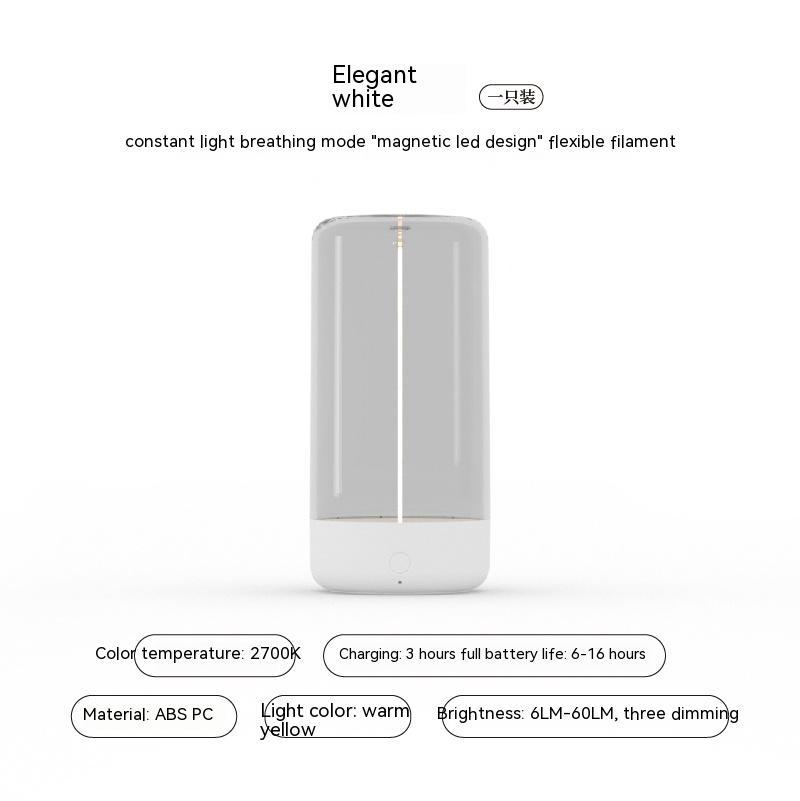 New LED Camping Light Type-c Rechargeable Portable Night Light With High Transparency And Anti Drop Creative Atmosphere Light - Image 5