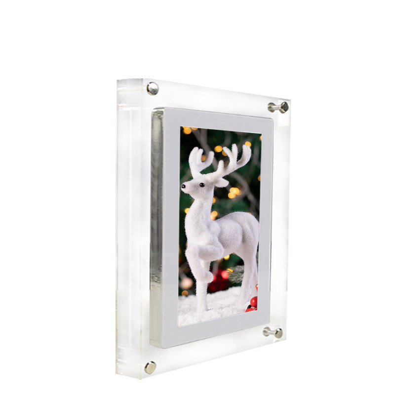 Digital Picture Frame Acrylic Video Player Digital Photo Frame Vertical Display With 1GB And Battery Type C Video Frame Gift For Loved - Image 10