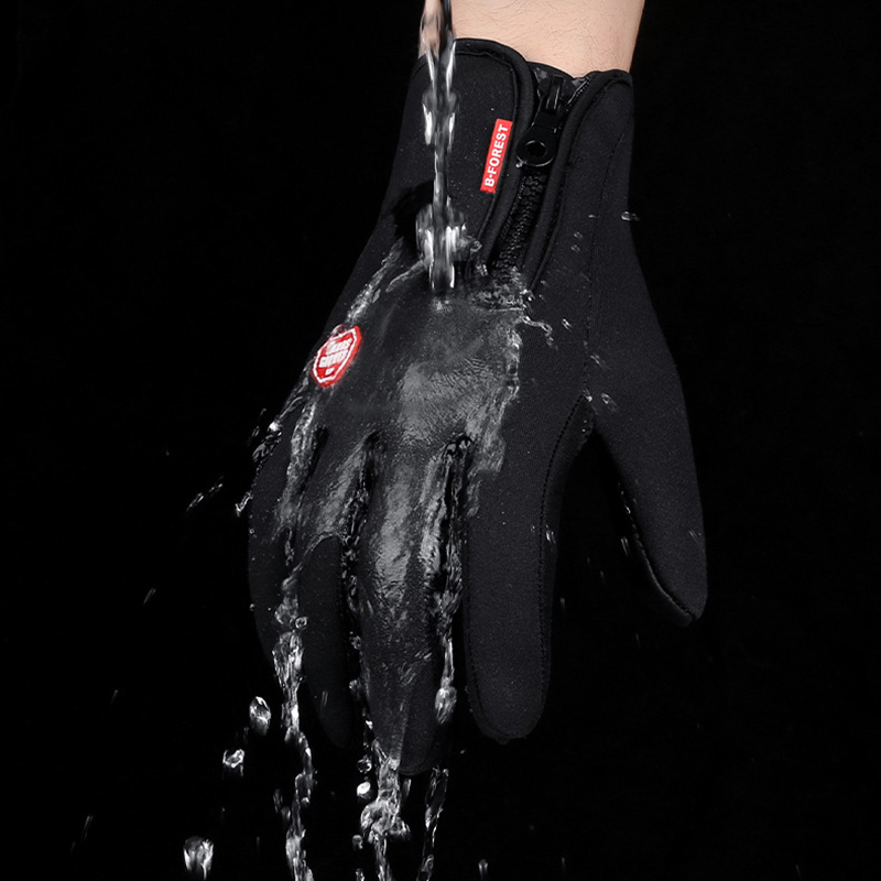Winter Gloves Touch Screen Riding Motorcycle Sliding Waterproof Sports Gloves With Fleece - Image 6