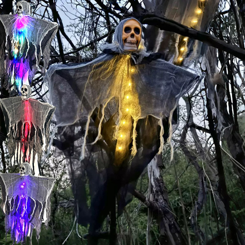 Halloween Decorations Horror Hanging Ghost Skull Skeleton Prop Perfect For Home Outdoor Yard Party Supplies Festival Decorations - Image 8