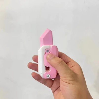 3D Printing Gravity Cub Jumping Small Radish Knife Mini Model Student Prize Pendant Decompression Toy For Children Gift - Image 8
