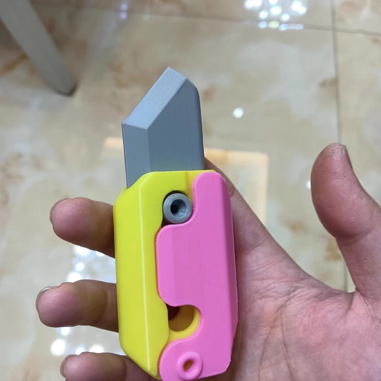 3D Printing Gravity Cub Jumping Small Radish Knife Mini Model Student Prize Pendant Decompression Toy For Children Gift - Image 9