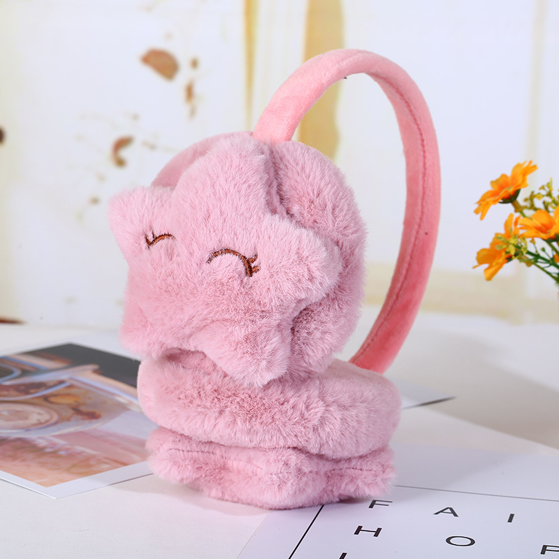 Cute Five-Pointed Star Plush Children's Earmuffs And Ear Warmers - Image 5