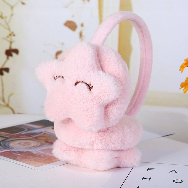 Cute Five-Pointed Star Plush Children's Earmuffs And Ear Warmers - Image 6