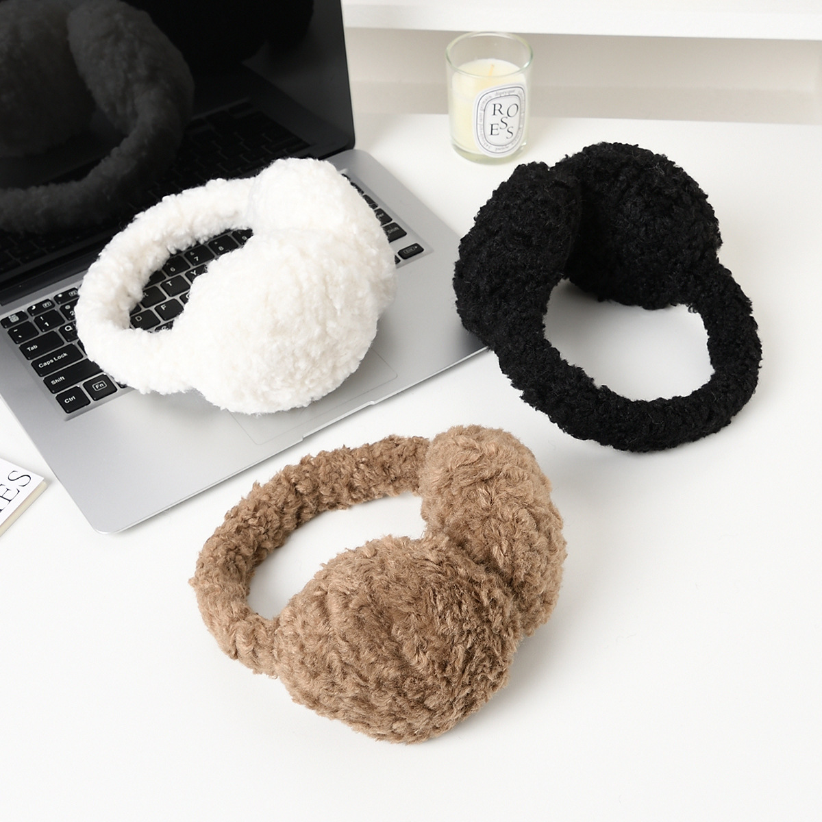Winter Warm Men's And Women's Earmuffs Thickened Fleece-lined Earmuffs - Image 7