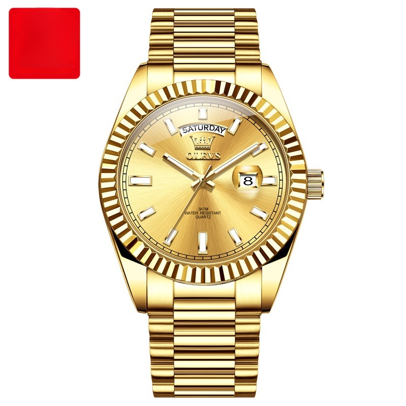 Luminous Waterproof Business Steel Belt Wrist Watch - Image 6