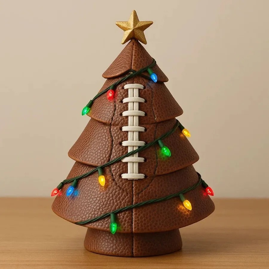 Christmas Decoration Football Christmas Tree - Image 3