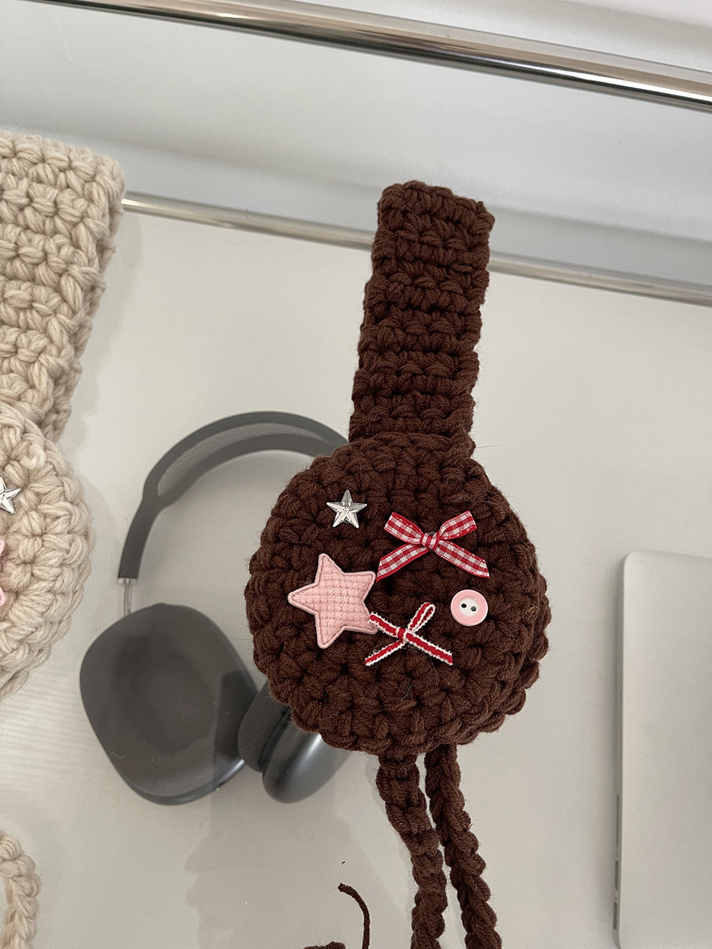 Bow-knot Pom-pom Ear Warmers For Women - Image 9