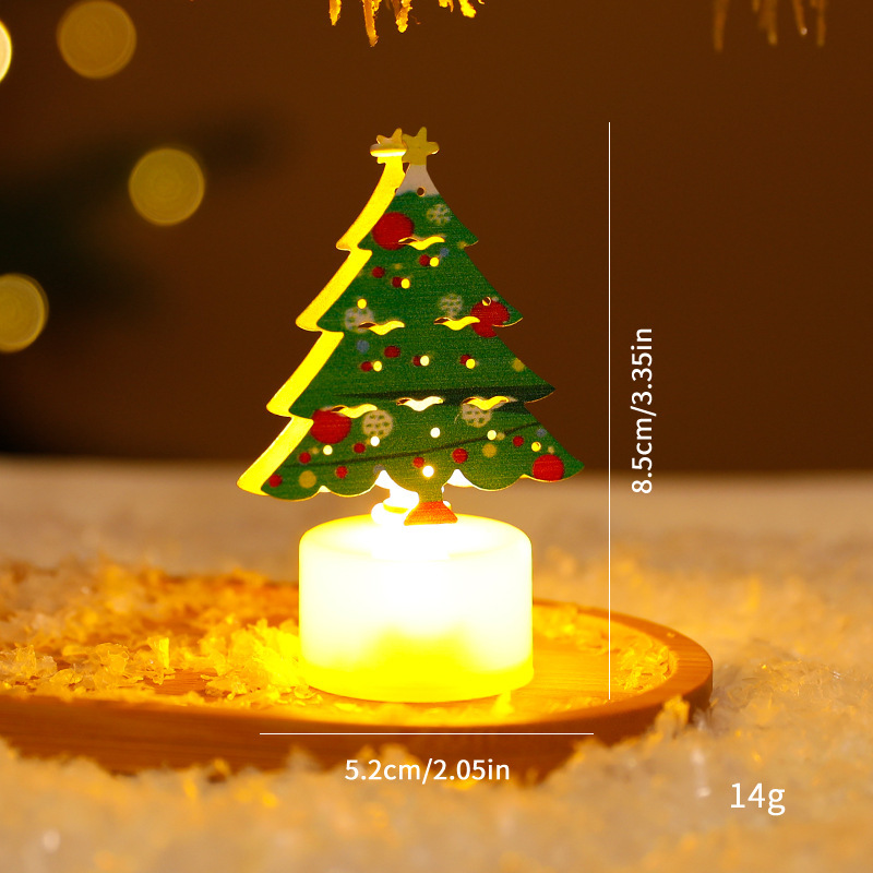 LED Electronic Candle Lights Christmas Trees Santa Claus Snowmen Creative Candles Small Night Lights Home Decorative Ornaments - Image 6