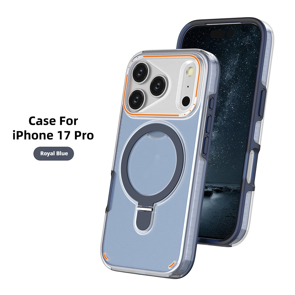 360 Rotation Stand Holder Magnetic Matte Phone Case For I-Phone 17 Pro 17 Max Plus Shockproof Protection Cover Shell - Image 7