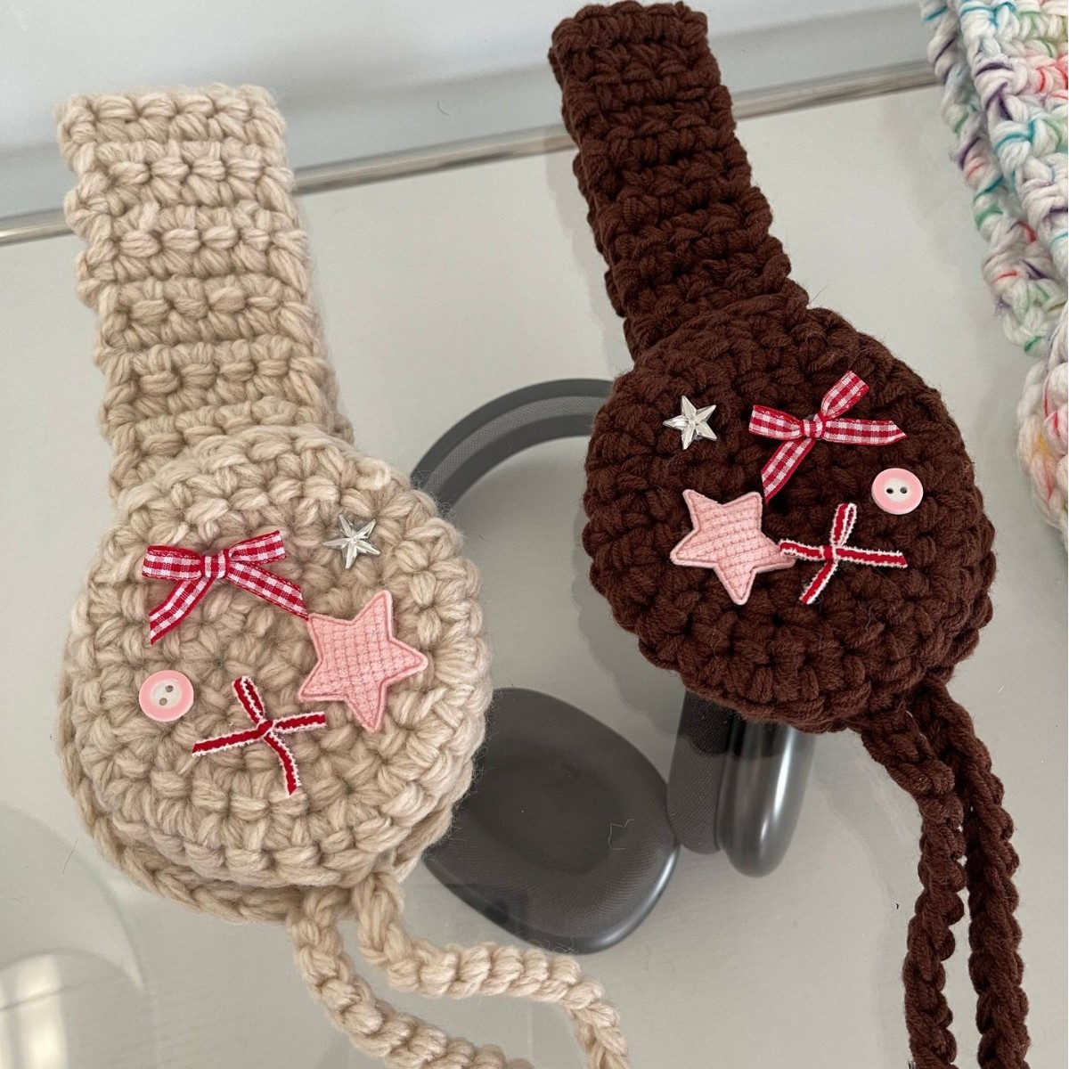 Bow-knot Pom-pom Ear Warmers For Women - Image 4