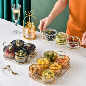 Fruit Snack Divided Grid Fruit Plate With Lid