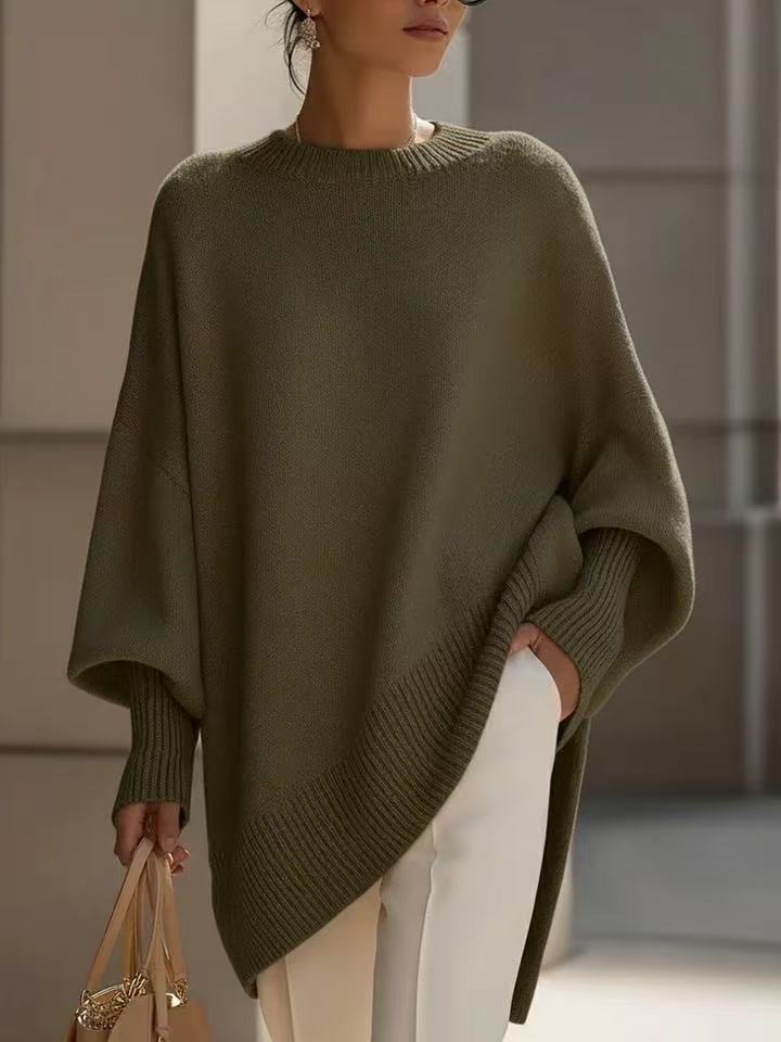 Thick Round Neck Women's Loose All-matching Knitted Pullover Sweater - Image 2