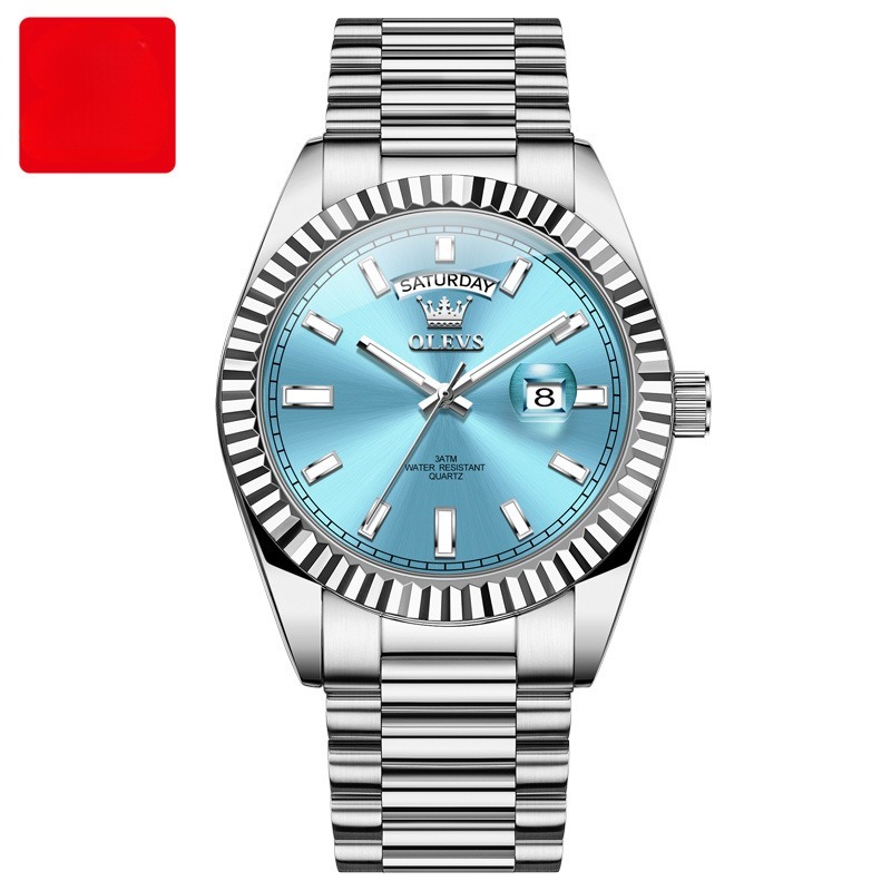 Luminous Waterproof Business Steel Belt Wrist Watch - Image 9