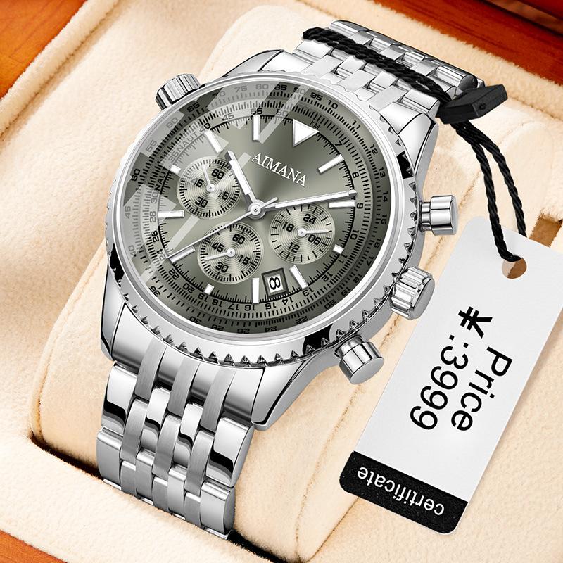 Quartz Three Eyes And Six Needles Men's Watch - Image 2