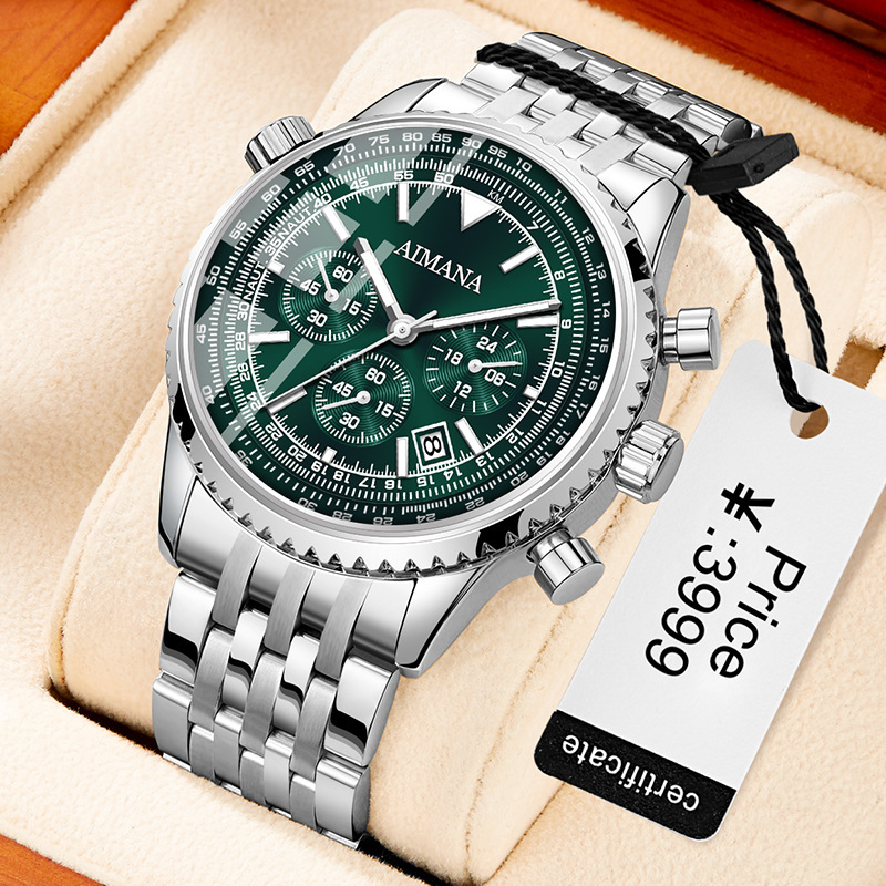 Quartz Three Eyes And Six Needles Men's Watch - Image 5