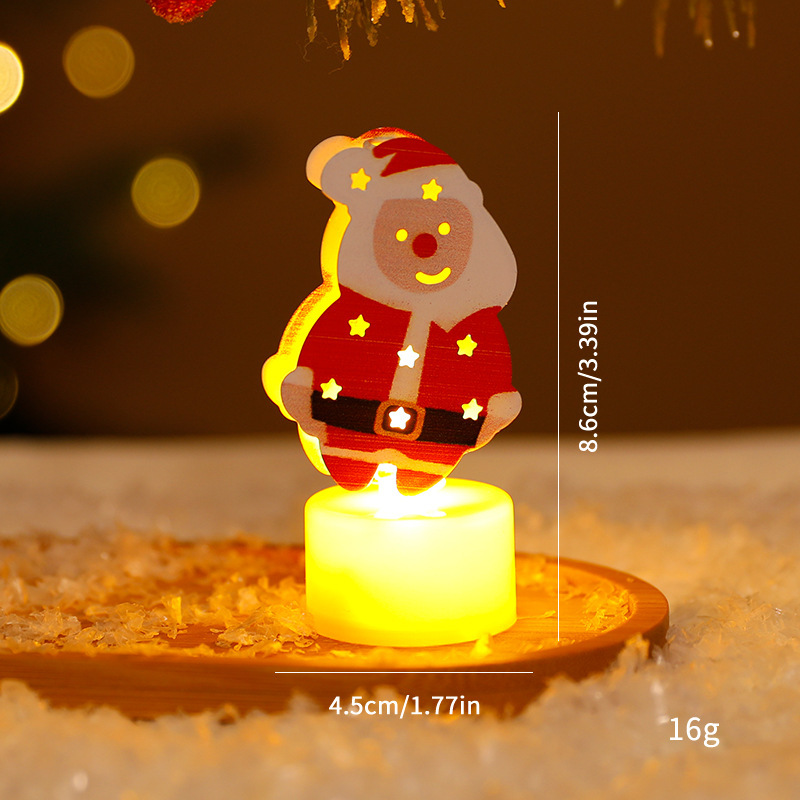 LED Electronic Candle Lights Christmas Trees Santa Claus Snowmen Creative Candles Small Night Lights Home Decorative Ornaments - Image 8