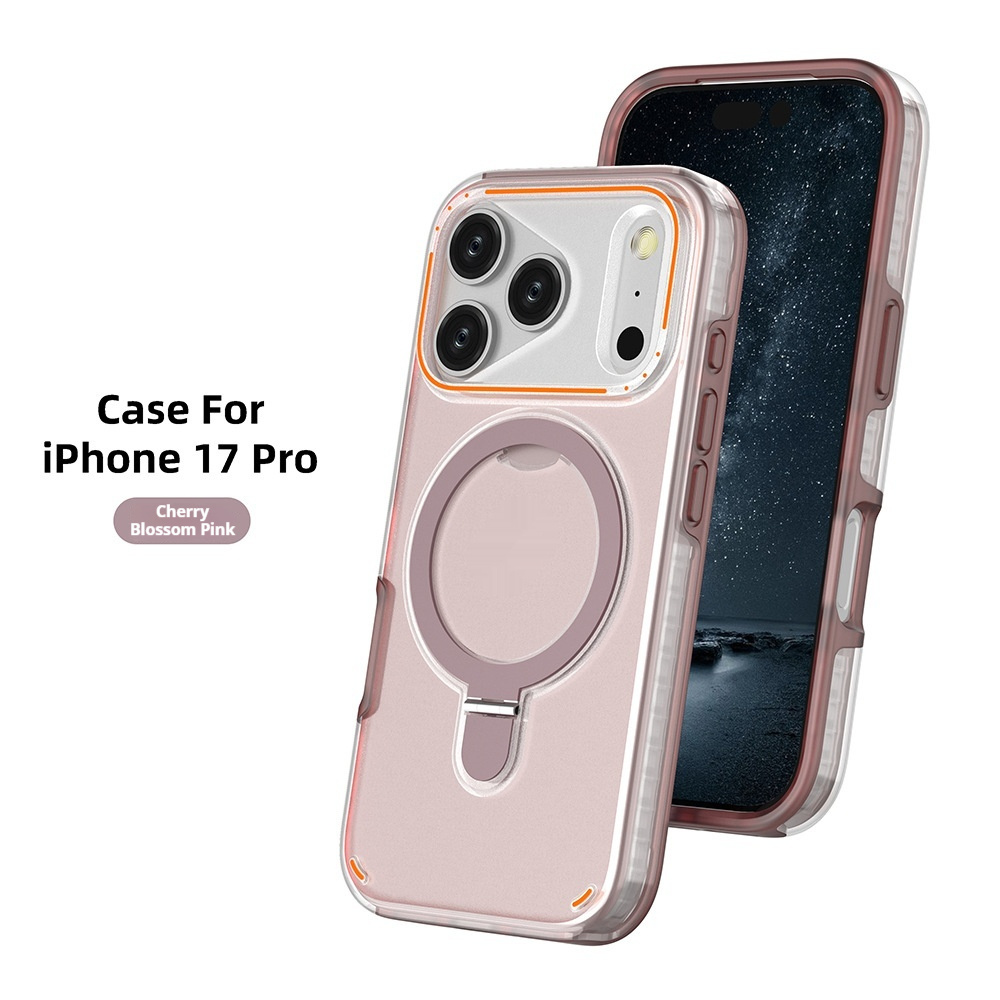360 Rotation Stand Holder Magnetic Matte Phone Case For I-Phone 17 Pro 17 Max Plus Shockproof Protection Cover Shell - Image 5