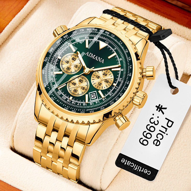 Quartz Three Eyes And Six Needles Men's Watch - Image 6